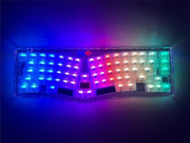 VickyBoard Split Keyboard – Onyx Transparent - Image 8